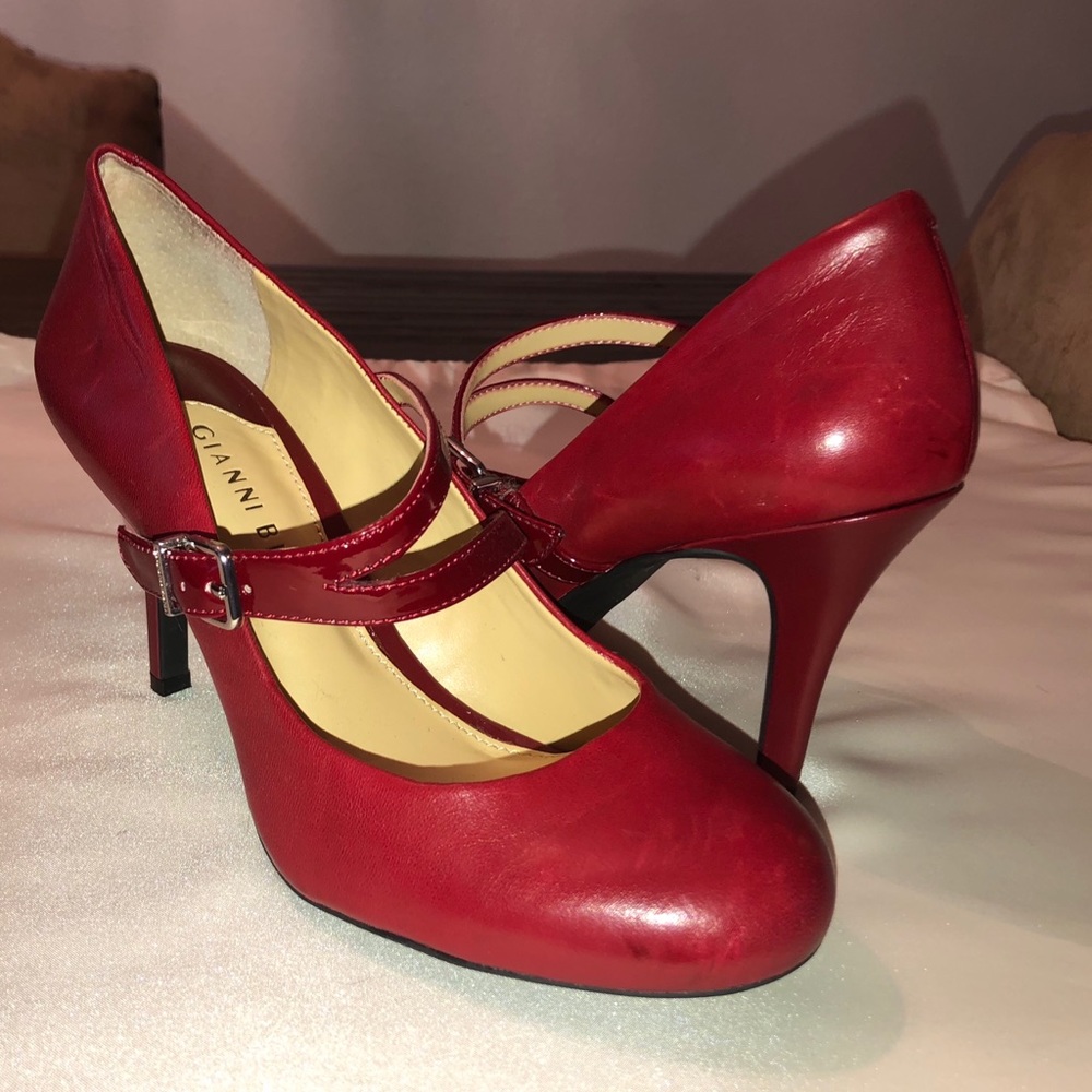 Gianni Bini Red Mary Jane Heels